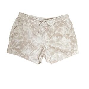 Old Navy Womens Shorts Sz XL Linen Blend Drawstring Tie‎ Dye